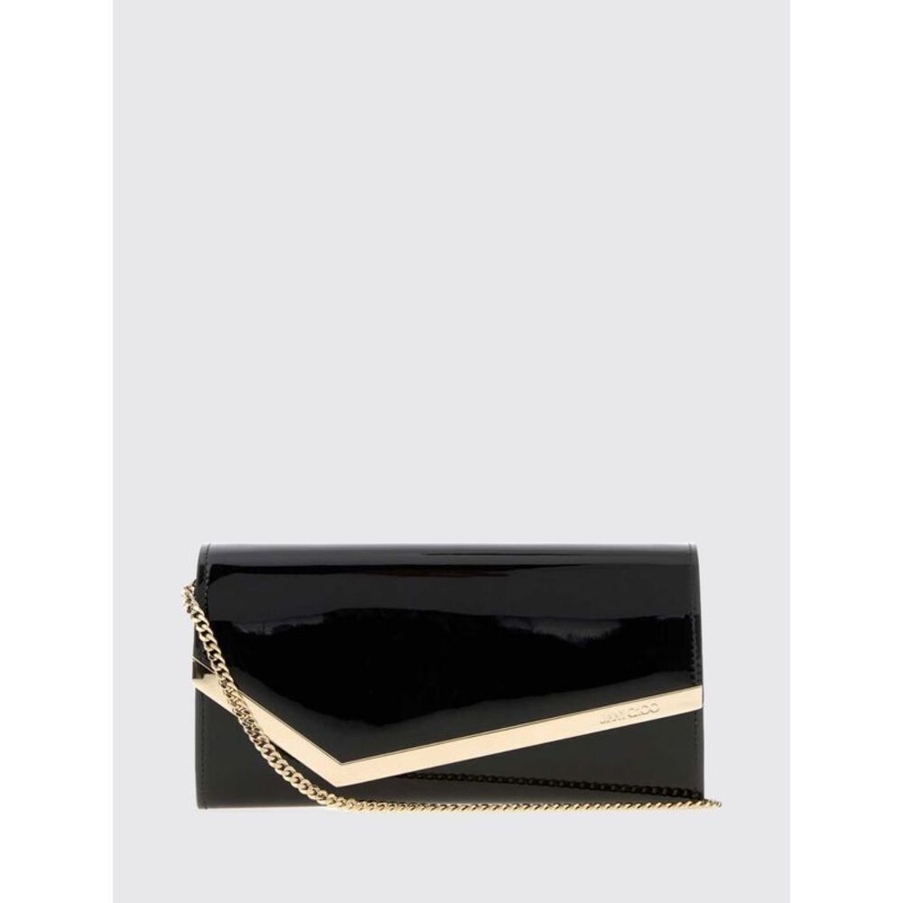 Jimmy Choo Women Jimmy Choo Emmie Patent Leather Mini Handbag With Chain Strap
